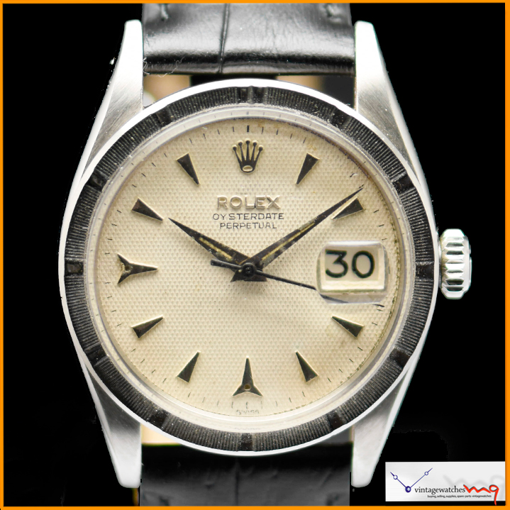 Rolex OYSTERDATE PERPETUAL Ref 6535 with Honeycomb Dial Rare !