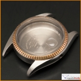 Case Rolex Oyster Perpetual Date-just Ref 6305 Stainless Steel case and Gold Bezel Original #06-CRORI