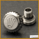 Crown & Tube Rolex 7mm Stainless Steel Part 24-700