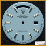 Dial Rolex Day Date Ref 1803,1804 Custom Stella Turquoise Color Dial For White Gold Case. Stock #202-DRCB