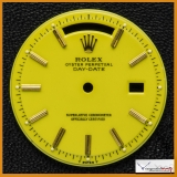 Dial Rolex Day Date Ref 1803 Custom Stella Yellow Color Dial. Stock #201-DRCB