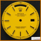 Dial Rolex Day Date Ref 18039 - 18239 Custom Yellow Stella Color Dial. Stock #06-DRCB