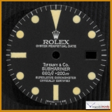 Dial Rolex Submariner - Tiffany Ref 1680 Matte Dial Light Patina Lume. Stock #1680TIF-RE