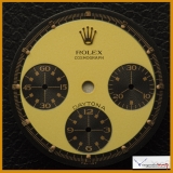 Rolex Dial Cosmograph Daytona Paul Newman 2 lines Step Dial Ref 6239, 6241 for Gold Case. Stock #219-PNN