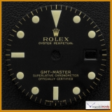 Rolex Dial GMT Ref 1675 Depth Gilt & Glossy Dial. Stock #230-DG