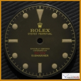 Rolex Dial Ref 6536 Super Glossy Tropical Dial with Depth Gilt printing, Inner Minute Track. Stock #48-DG