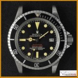 Rolex Double Red Sea Dweller Ref 1665 Thin Case  Yaer 1967 & Black Matte Dial 1665 Mark 2. Stock #01-RCR-1665