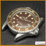Rolex Double Red Sea Dweller Ref 1665 Thin Case . Year1967 & Tropical Dial 1665 Mark 2. Stock #03-RCR-1665