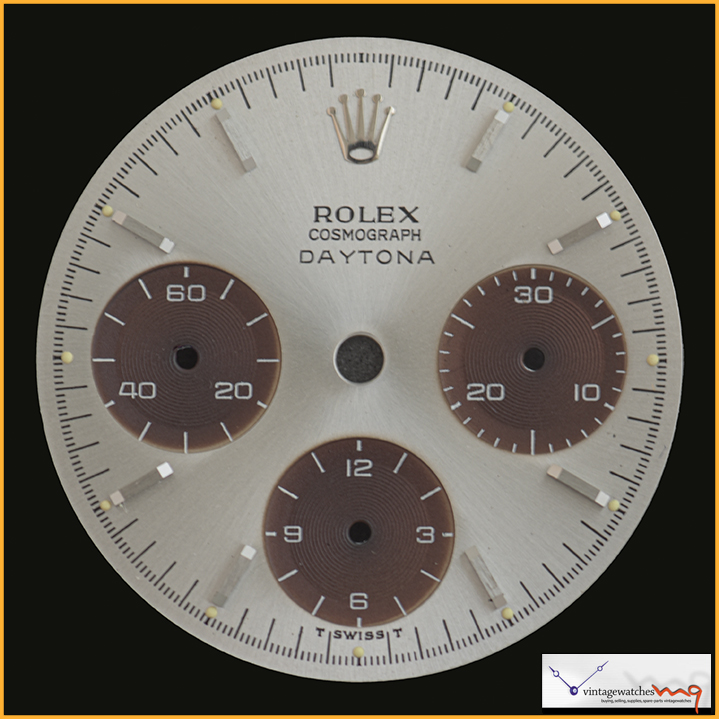 Sub Dial Dial Rolex Cosmograph Daytona Silver Dial 6240 Tropical Sub Dial