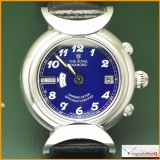 The Royal Diamond World Time Watch Official Chronometer 18K White Gold Limited Edition Oman Logo Rare !