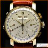 Vintage Eterna Case 14K Yellow Gold Chronograph Triple Date